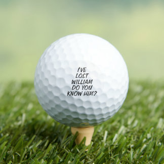 Golfer Humour Gift - Funny Lost Ball Custom Name