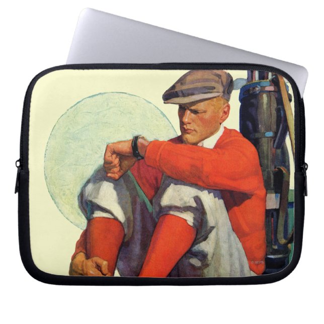 Golfer Kept Waiting Laptop Sleeve (Front)