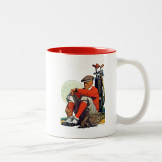 Golfer Kept Waiting Two-Tone Coffee Mug