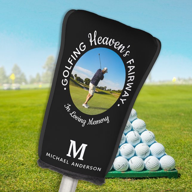 Golfer Memorial Golfing Heaven's Fairway 1 Photo Golf Head Cover (Creator Uploaded)