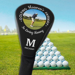 Golfer Memorial Golfing Heaven's Fairway Photo Golf Head Cover
