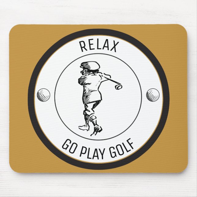 Golfer Mouse Pad (Front)