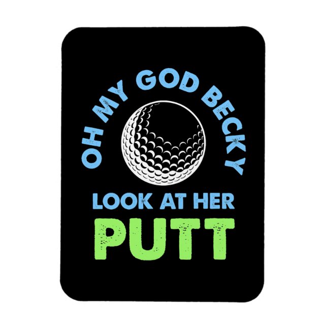Golfer Oh My God Magnet (Vertical)