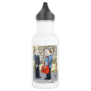 Golfer Postman Loves Golf Cartoon 532 Ml Water Bottle