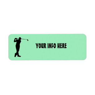 GOLFER RETURN ADDRESS LABELS