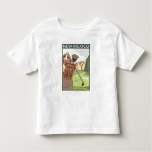 Golfer SceneNew Mexico Toddler T-Shirt