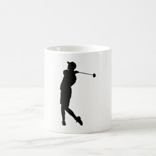 Golfer Silhouette Coffee Mug