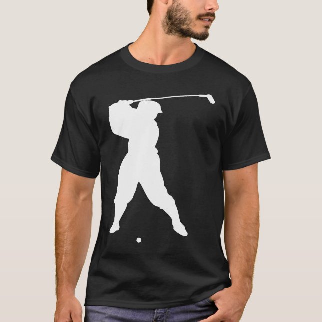 Golfer Silhouette T-Shirt (Front)