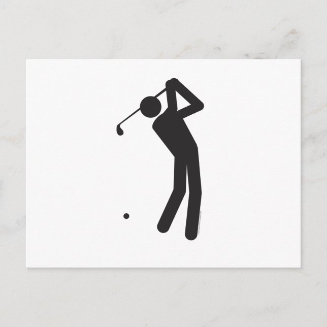 Golfer-T Postcard (Front)