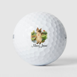Golfer themed for Bachelorette Bride Cat Lovers Golf Balls