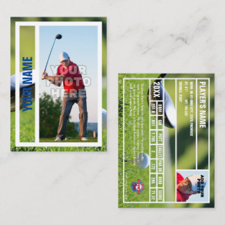 Golfer Trading Card Souvenir