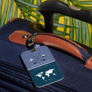 Golfer Travel Luggage Tag
