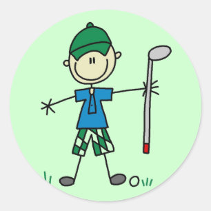 Golfer Tshirts and Gifts Classic Round Sticker