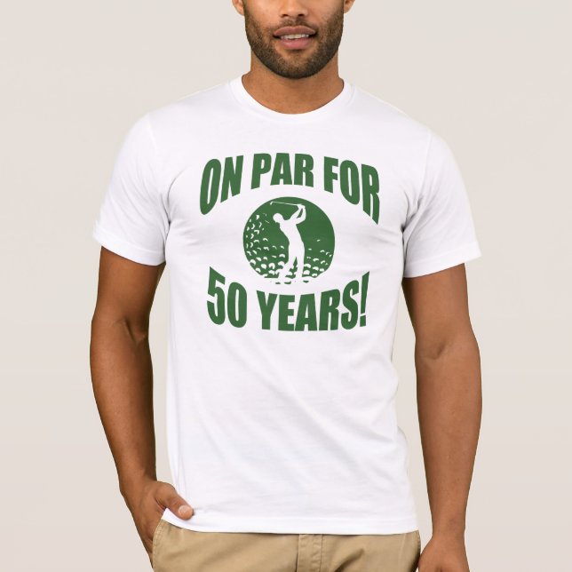 Golfer's 50th Birthday T-Shirt (Front)