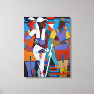 Golfer's Composition IIV - Canvas Art Print