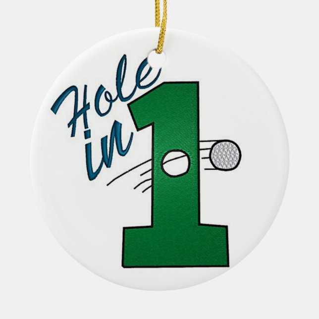 **GOLFER'S DREAM** CHRISTMAS ORNAMENT (Front)