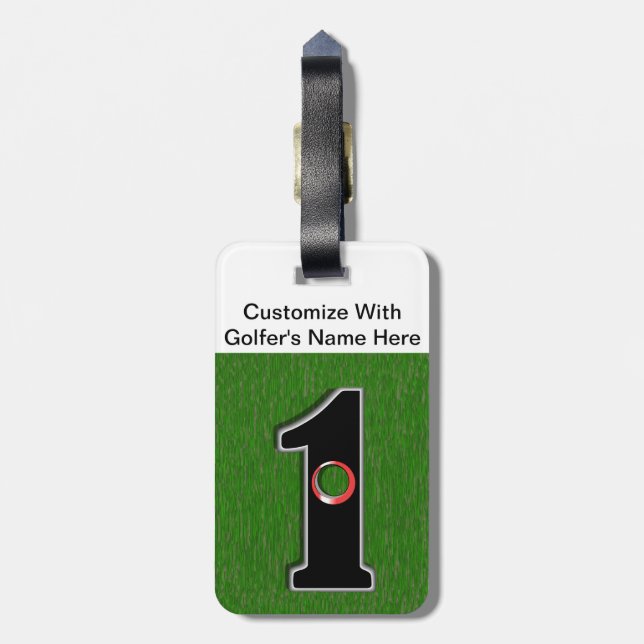Golfer's Dream - Hole in One! Luggage Tag (Back Vertical)