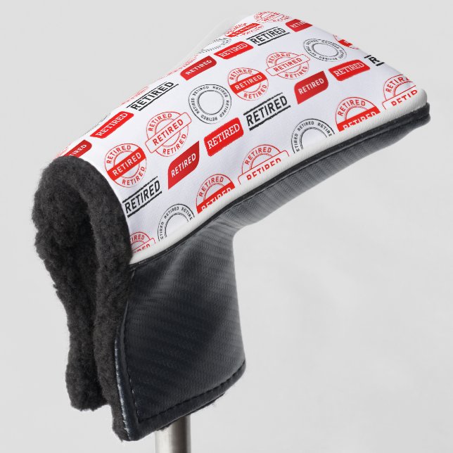 Golfers Gift! Fun Retirement Putter Golf Head Cover (3/4 Front)