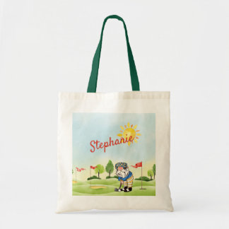 Golfer's Gnome Tote Bag