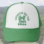 Golfers Golf Tour Trucker Hat<br><div class="desc">Golfers Golf Tour Hat. A hat for golfers going on tour. Golf hat with golf tour and year of the tour. Green text.</div>