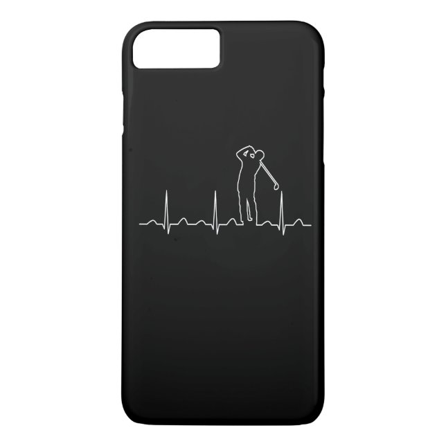 Golfer's Heartbeat Case-Mate iPhone Case (Back)