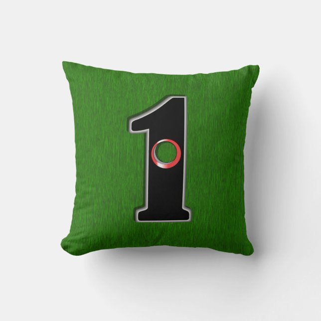 Golfers Hole in One. Luck or Skill? Cushion (Front)