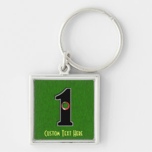 Golfers Hole in One. Luck or Skill? Key Ring