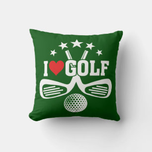 Golfers - I love golf, golf Cushion