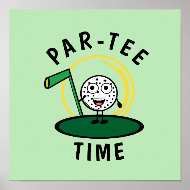 Golfers Par-Tee Time Poster (Front)