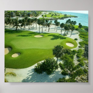 Golfers scariest moment, beautiful golf photo poster