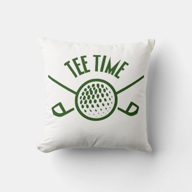 Golfers Tee Time Cushion (Front)