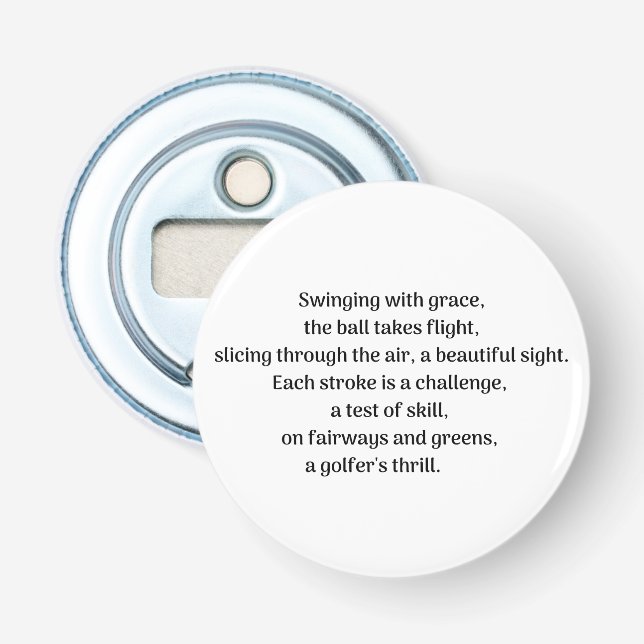 Golfer's thrill bottle opener (Front)