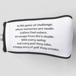 Golfer's thrill golf head cover