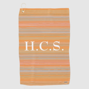 Golfer's Towel Orange with Stripes HAMbyWG