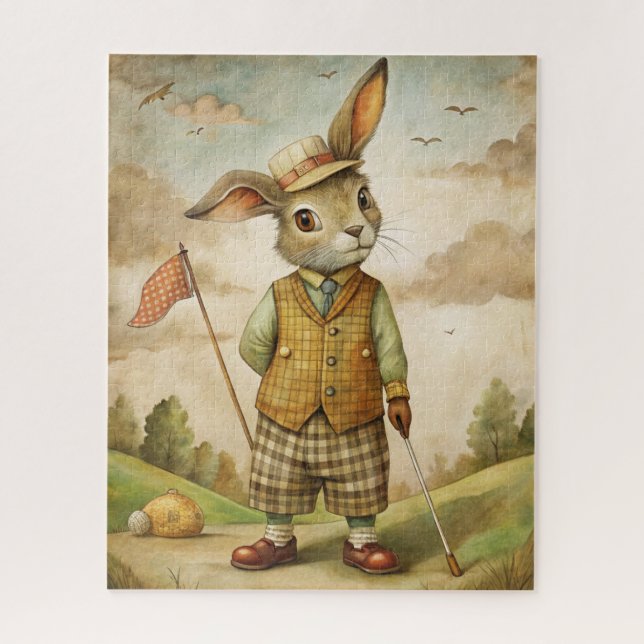 Golfing Animal Puzzle (Vertical)