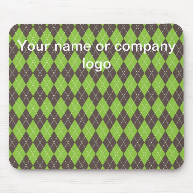 Golfing Argyll green mouse pad. Pad (Front)