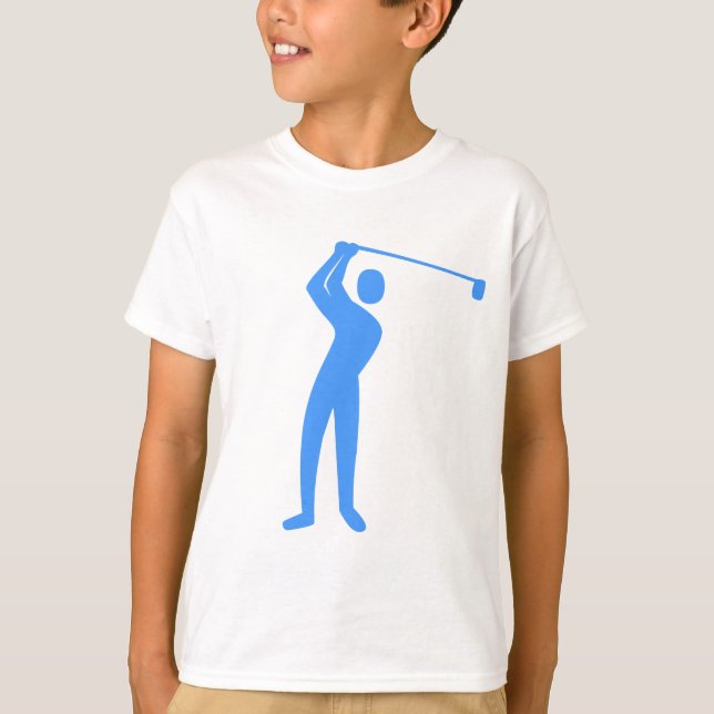 Golfing - Baby Blue T-Shirt (Front)
