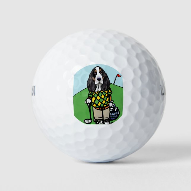GOLFING BASSET GOLF BALLS (Front)