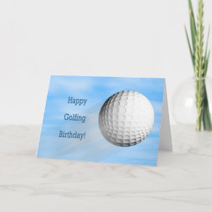 Golfing birthday card