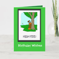 Golfing Birthday cards, Bag of clubs