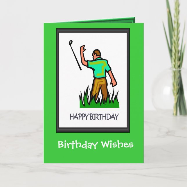 Golfing Birthday cards, The club doesn't work Card (Front)
