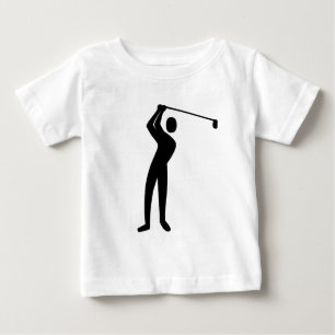 Golfing - Black Baby T-Shirt