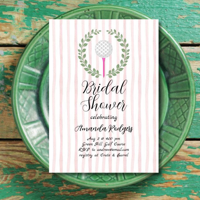 Golfing Bridal Shower Invitation (Creator Uploaded)