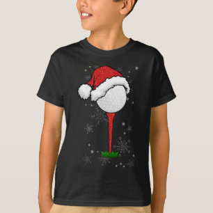 Golfing Christmas Holiday Golf Ball Hat Santa Merr T-Shirt