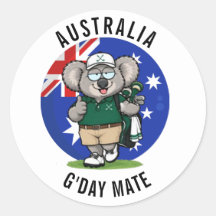 Golfing Dad Aussie Koala