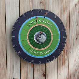 Golfing Dad Hole In One Golfers Dartboard