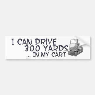 Golfing Drive Bumper Sticker