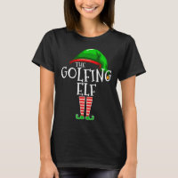 Golfing Elf Family Matching Christmas Gift Golf Da