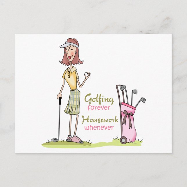 Golfing Forever Postcard (Front)