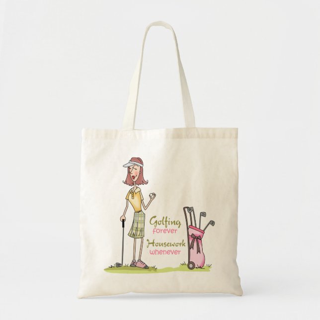 Golfing Forever Tote Bag (Front)